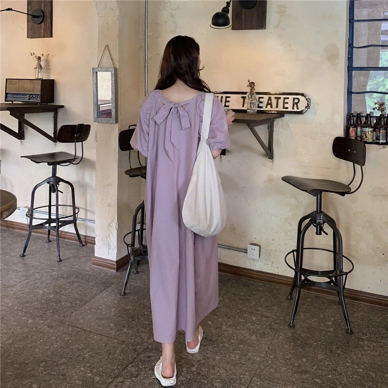 韓国ファッション 夏 カジュアル ゆったり ワンビース レディース 着痩せ 無地 アパレル 香山 株式会社 問屋 仕入れ 卸 卸売の専門 仕入れならnetsea