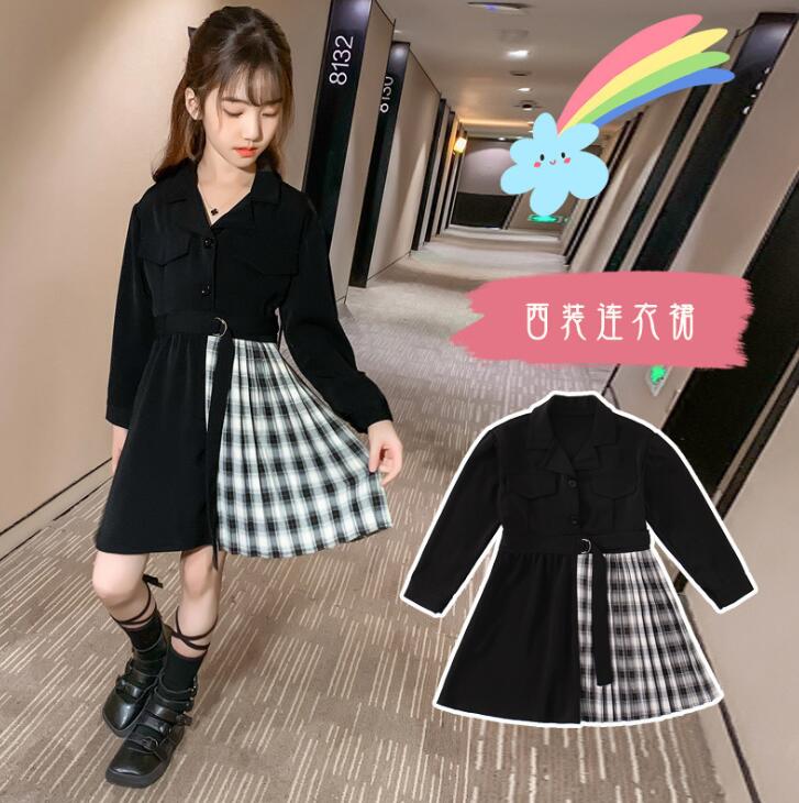 ワンピース キッズ 長袖 子供服 女の子 春秋 キッズワンピース 長袖ワンピース 子供ドレス アパレル ファームレーテスト 有限会社 問屋 仕入れ 卸 卸売の専門 仕入れならnetsea