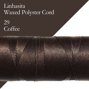 ワックスコード LINHASITA社製 コーヒー/太さ1.0mm 長さ約160m/ ロウ引き紐 #29