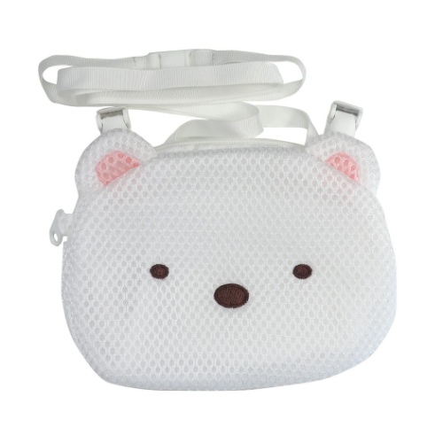 クリップポケット すみっコぐらし ショルダー付きメッシュポケットポーチ しろくま ファッション雑貨 株式会社 ブライエンタープライズ 問屋 仕入れ 卸 卸売の専門 仕入れならnetsea
