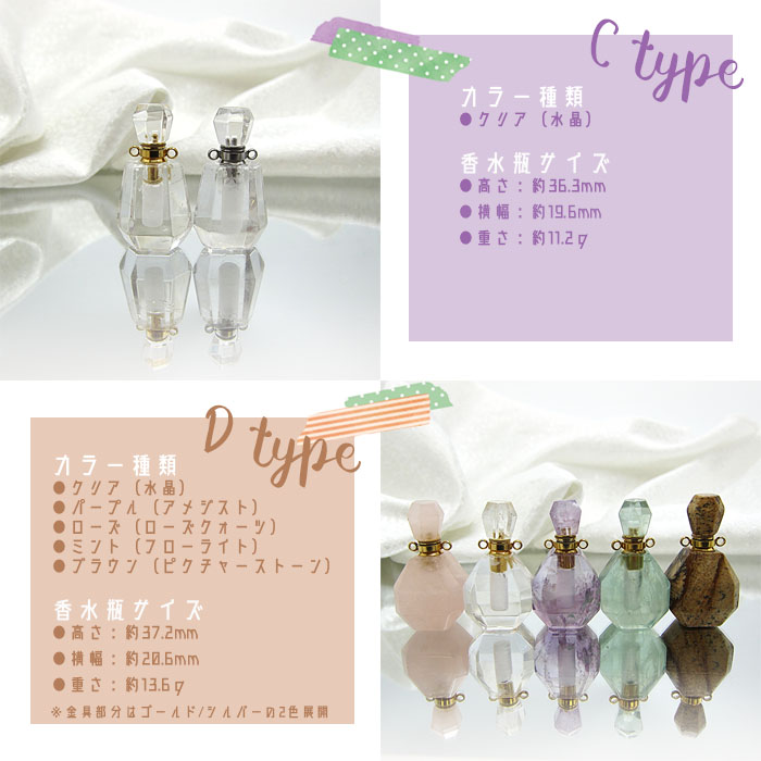 天然石 香水瓶 ペンダント perfume bottle pendant ネックレス ...