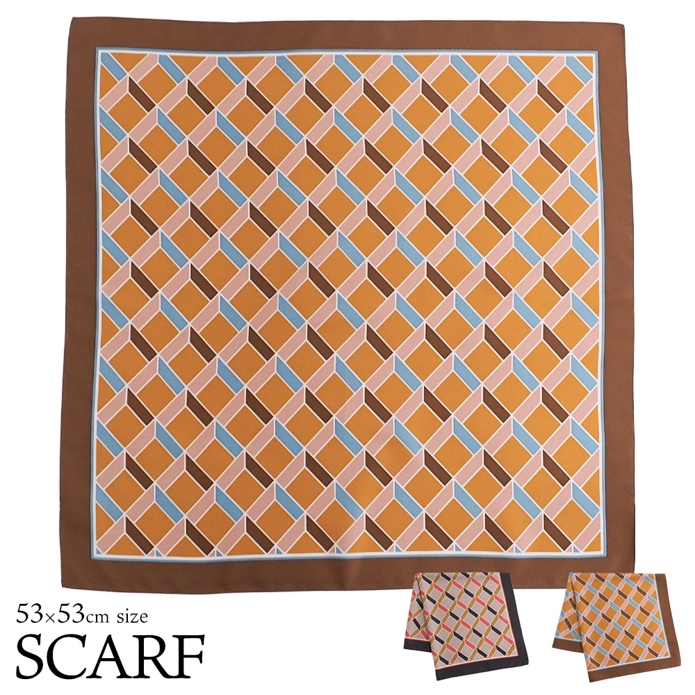 新作 秋冬スカーフ レトロ幾何柄スカーフ ファッション雑貨 株式会社ソレイユ 問屋 仕入れ 卸 卸売の専門 仕入れならnetsea
