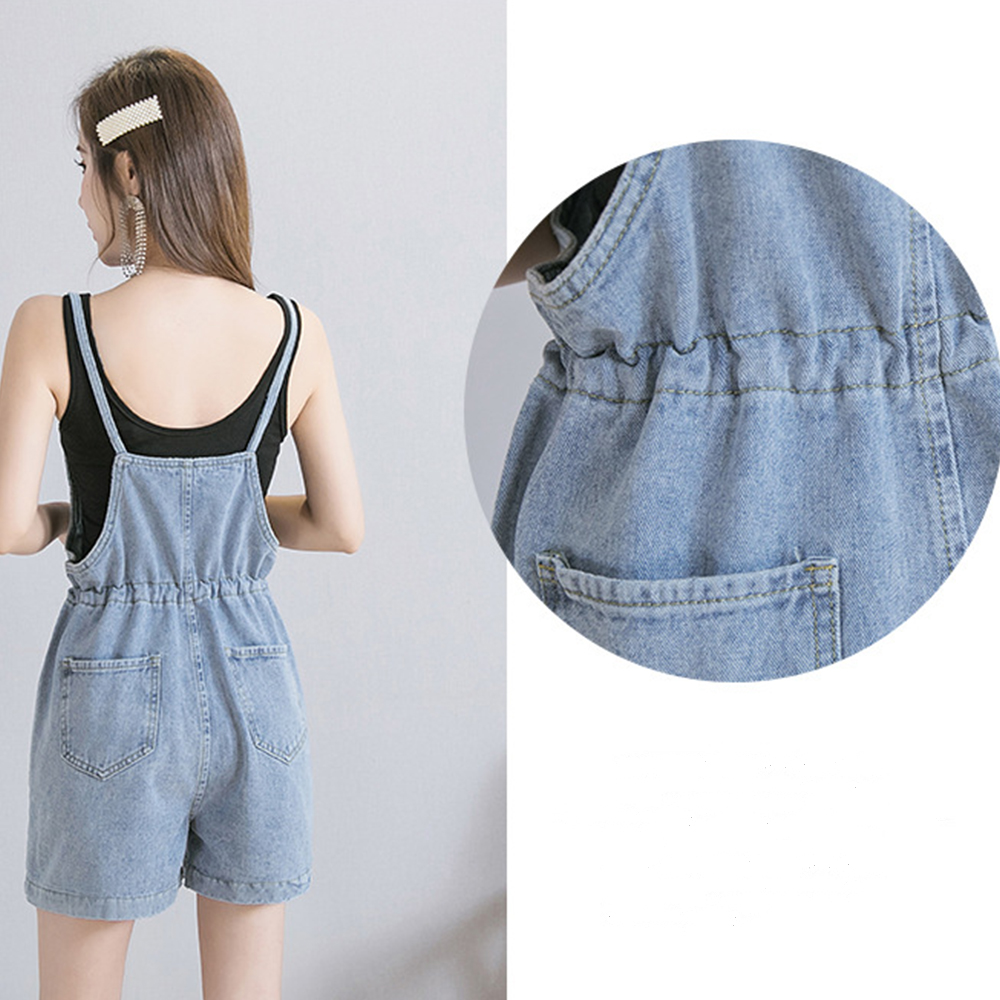 デニムショートサロペット デニムパンツ ジーンズ ボトムス オーバーオール パンツ レディース 即納 アパレル 盛煌商事 株式会社 問屋 仕入れ 卸 卸売の専門 仕入れならnetsea