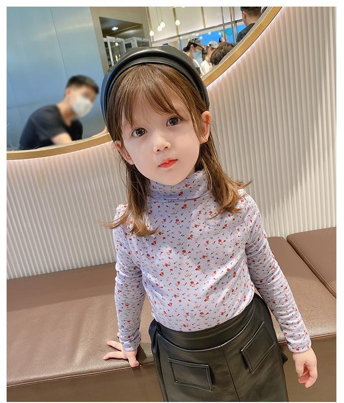 Insキッズ秋冬新作 女の子 インナー Tシャツ ハイネック 長袖上着 プルオーバー 韓国子供服 花柄 7 15 アパレル Btd Engi 株式会社 問屋 仕入れ 卸 卸売の専門 仕入れならnetsea