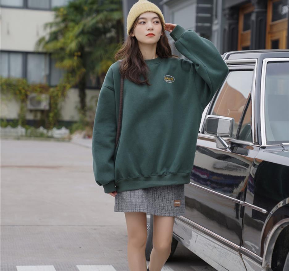 年新作 韓国トレーナー レディース緩い裏起毛レジャートップス2色 アパレル Ado 合同会社 問屋 仕入れ 卸 卸売の専門 仕入れならnetsea