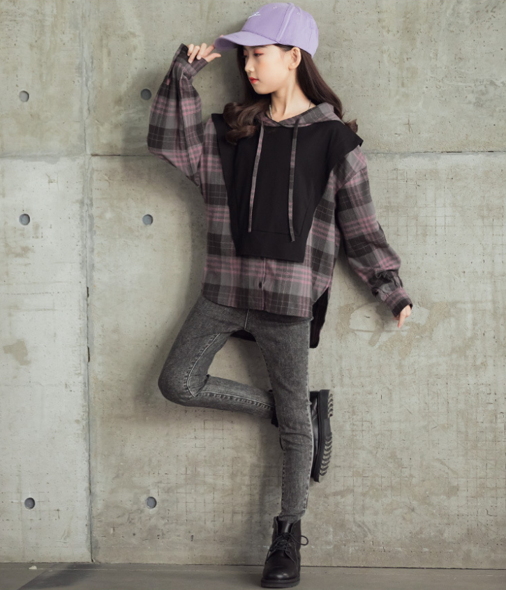 韓国スタイル 女の子 レディース 子供服 秋冬 チェック柄 上着 親子でお揃いコーデに アパレル 香山 株式会社 問屋 仕入れ 卸 卸売の専門 仕入れならnetsea