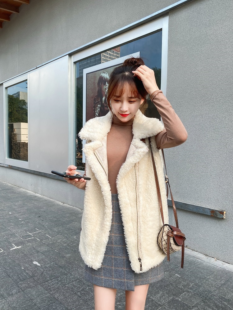 冬 新しいスタイル 韓国版 百掛け ファー 短いスタイル 気質 暖かい コート ジッパー