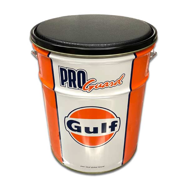 Gulf オイル缶 スツール Gulf PRO GUARD 5W-30 B-type ガルフ