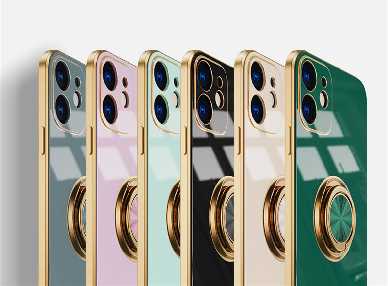 リング付き iPhoneケース iPhone12 スマホケース アイフォンケース 携帯ケース 全機種対応 6色展開