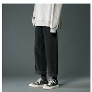 [緊急タイムセール!]韓国ファッション 厚手 ロングパンツ コーデュロイ ウォッシュド ストレートパンツ