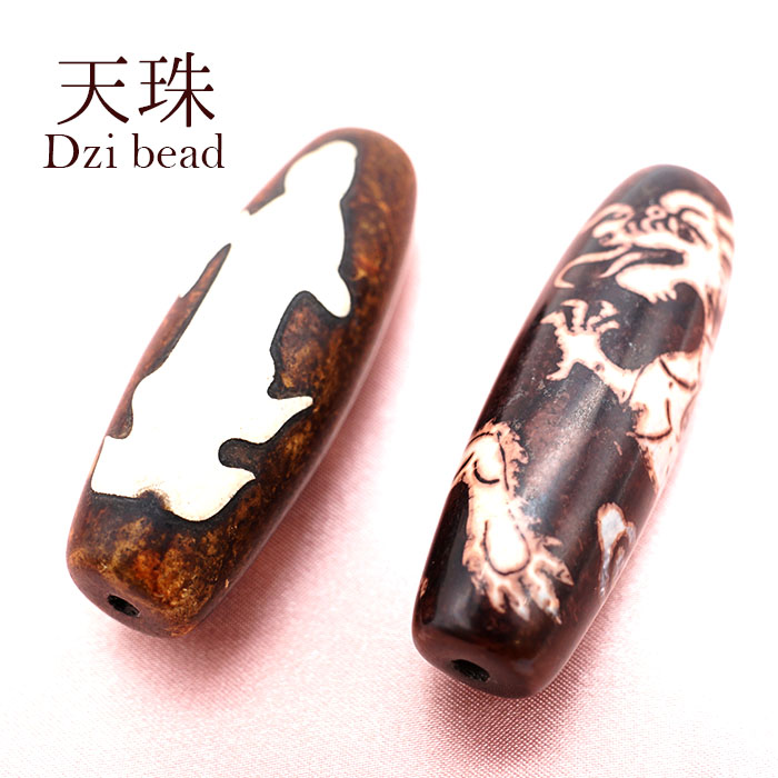 一粒売り】 天珠 ジービーズ 約55mm チベット 瑪瑙 めのう メノウ 天然石 パワーストーン Dzi bead 工場直営 天然石工房晄（ヒカリ）  問屋・仕入れ・卸・卸売の専門【仕入れならNETSEA】