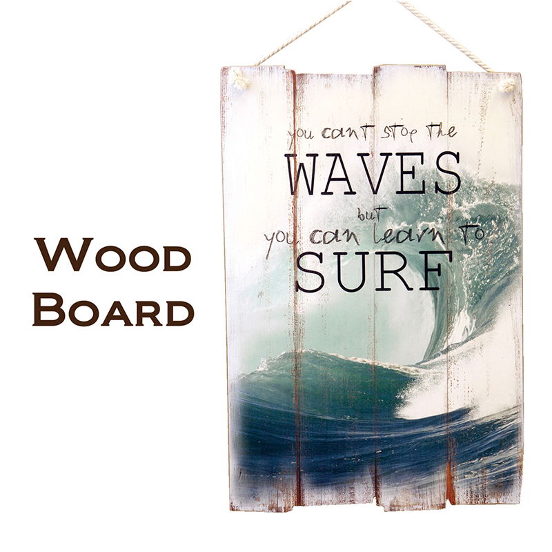 ウッドボード WAVES SURF  40x60★