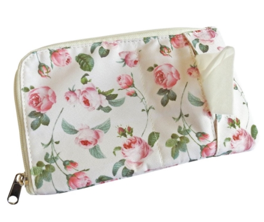 人気 マスクポーチ マスクケース パールピンク 薔薇 おしゃれ