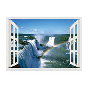 昭プラ お風呂のポスター 世界遺産 イグアスの滝 8100443
