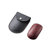 エレコム BlueLEDマウス/薄型/Bluetooth対応/4ボタン/ポーチ付/レッド