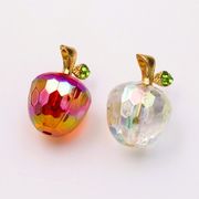 【高純度アクリル】春夏アクセサリーさくらんぼチャーム/りんごチャーム/トレンドパーツ/デコパーツ