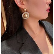 2021AW新品早割 真珠 耳飾り 韓国 気質 ダイヤモンド 高品質 sweet系 ピアス パーソナリティ