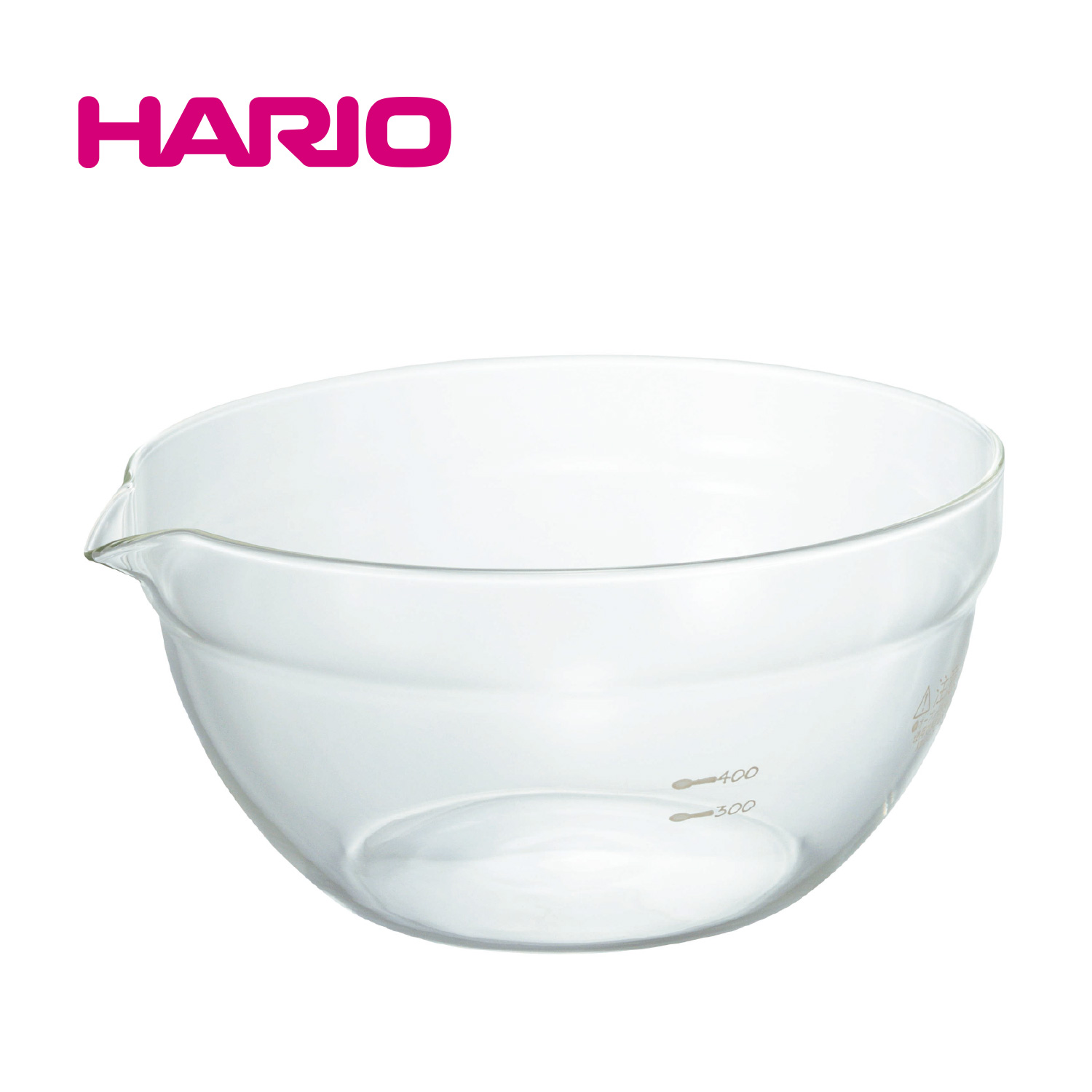 『HARIO』耐熱ガラス製片口ボウル800 KB-80-BK（ハリオ）