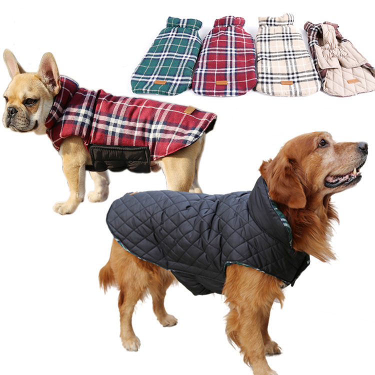 秋冬新作　大型犬　両面着ることができる　大きいサイズ　犬服　　ワンちゃん服　ペット用品（M-3XL）