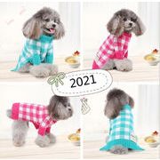 2021新品★セーター★ペット用品★小型犬★ペット向け★ペット服★チェック柄★2色★S-2XL