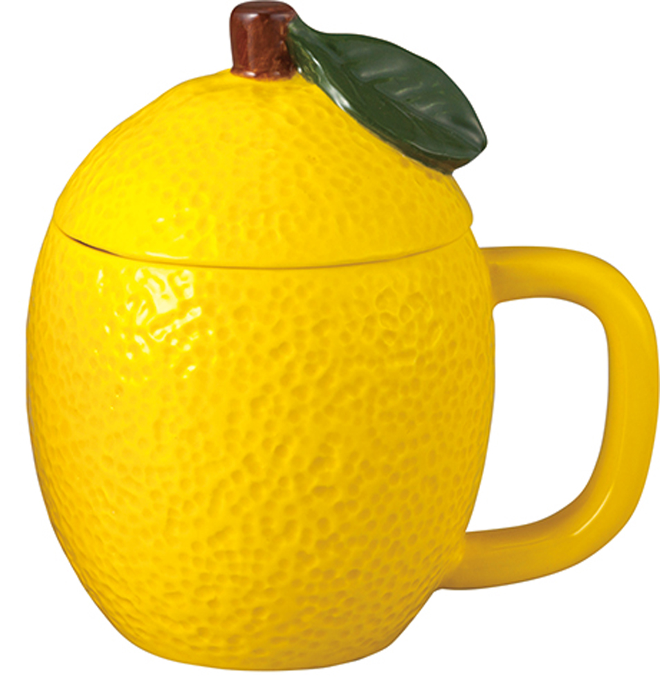 オリジナル製品 フタ付きマグ　レモン