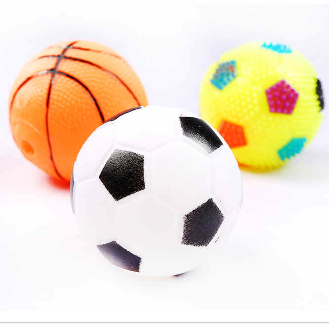 発声動物玩具 ボール　サッカー　バスケットボール  ペット用品　ペットグッズ 　ペット用おもちゃ