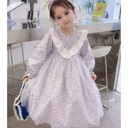 人気商品 女の子 スカート 花柄 薄絹 ワンピース お姫様ドレス 新作 子供服 3-8歳 韓国子供服
