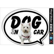 DOG IN CAR13  ドッグインカーステッカー ペット 愛犬 SK407