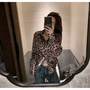 ワンランク上のコーデになる 韓国ファッション スリム ヒョウ柄 快適である シャツ 大人気 気質