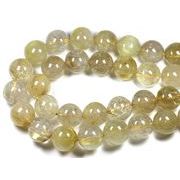 【丸ビーズ】ルチルクォーツ(3A) 16mm