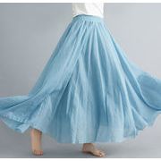 ビックサイズ スカート Ａラインスカート ロングタイプ 無地 レディース 韓国ファッション