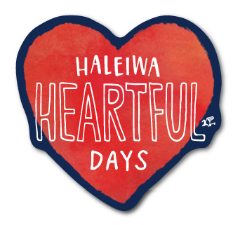 ハレイワハッピーマーケット ステッカー ハート HEARTFUL DAYS レッド 02 HHM099 ハワイ
