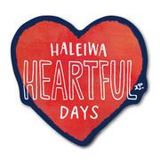 ハレイワハッピーマーケット ステッカー ハート HEARTFUL DAYS レッド 02 HHM099 ハワイ