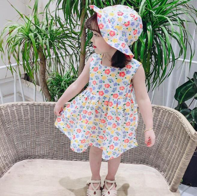 21年夏新作 子供服 ワンピース 帽子 キッズ 半袖 韓国子供服 可愛い 女の子 90 130 Www Watsons Biz Id