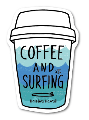 ハレイワハッピーマーケット ステッカー コーヒー HHM020 おしゃれ ハワイ
