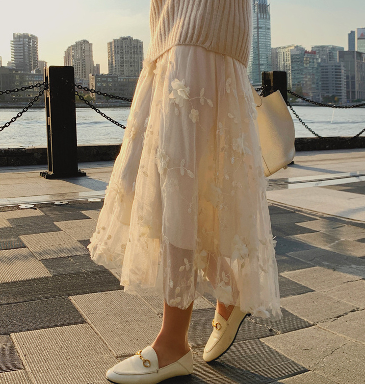 INSスタイル 軽やかに、そして華やかに スカート 秋冬 新作 韓国ファッション レディース