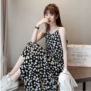 花柄 キャミワンピース 夏服 韓国スタイル マキシ レディースファッション スカート