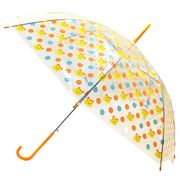 【和雑貨】【和土産】ビニール傘　招き猫2色　ピンク　黄色　かさ　雨　雨がさ　ジャンプがさ　婦人　子供