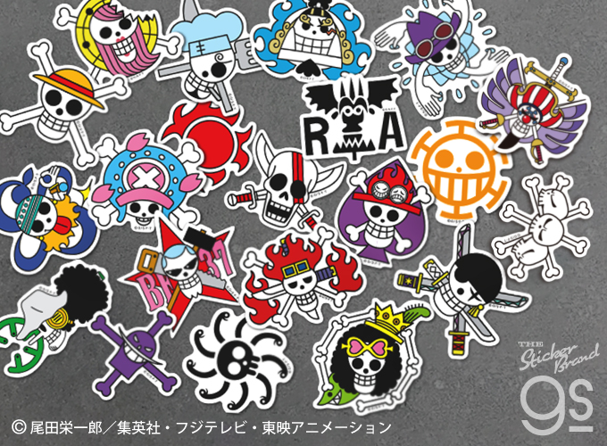 ONE PIECE ワンピースステッカー OPS69 ルフィ海賊旗 Sサイズ