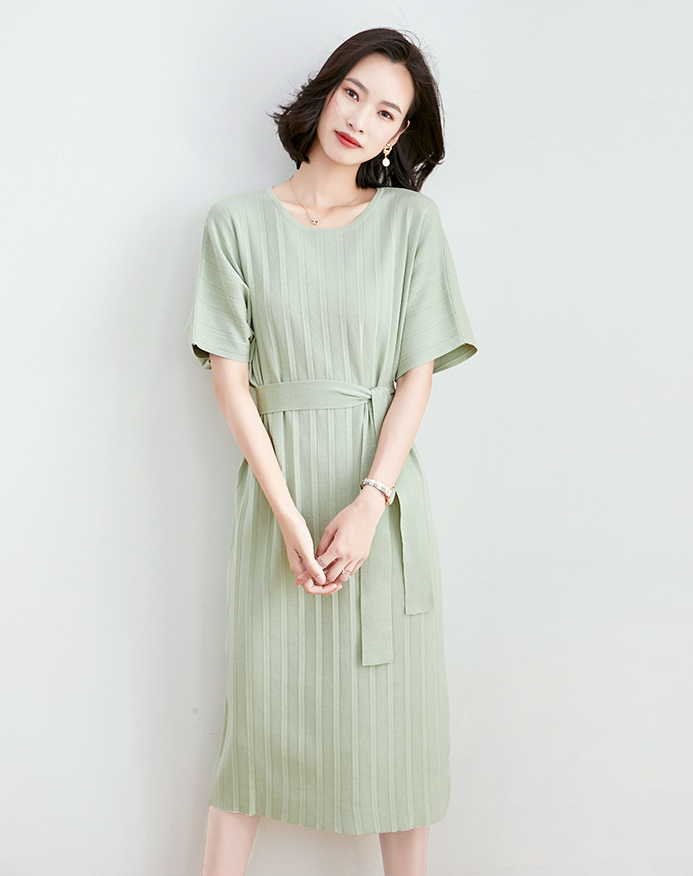 INSスタイル 春夏 新作 ロング丈 半袖 スカート ゆったり ワンピース レディース 韓国ファッション