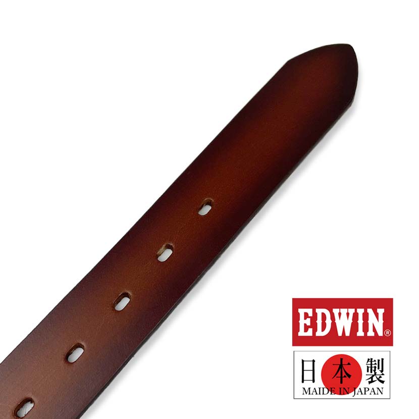 全3色】日本製 EDWIN エドウイン リアルレザー プレーンデザイン