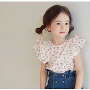 2021新作韓国子供服 キッズ ブラウス 半袖 シャツキッズ トップス 女の子 シンプル