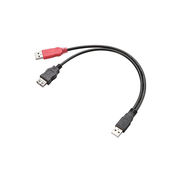 エレコム Y字Wパワーケーブル/USB2.0/Aメス/簡易パッケージ USB-AAE5DP