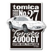 大人トミカステッカー toyota 2000gt トミカ TOMICA 車 Mサイズ LCS852