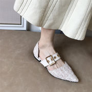 フラット 百掛け カジュアル 原宿BF風 韓国 婦人靴 夏 2021 新しいスタイル シンプル サンダル スリッポン