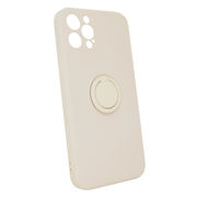 iPhone12ProMax オフホワイト 590 スマホケース アイフォン iPhoneシリーズ シリコン リングケース