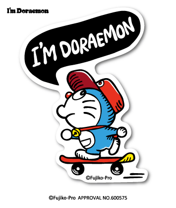 ドラえもん ステッカー I'm DORAEMON スケートボード LCS-742 キャラクター 人気 公式