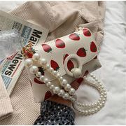 デザインセンス レトロ 脇カバン スモールスクエアバッグ 小さい新鮮な sweet系 真珠