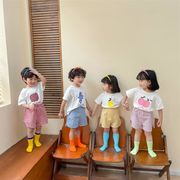 2021 新作 子供セット 夏 子供用 半袖 半ズボンセット純綿 韓国 子供服 二点セット