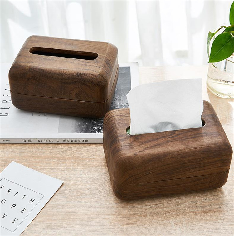 【大HIT記念 お見逃しなく!】シンプル 木製 ティッシュボックス リビングルーム 装飾 ペーパーボックス